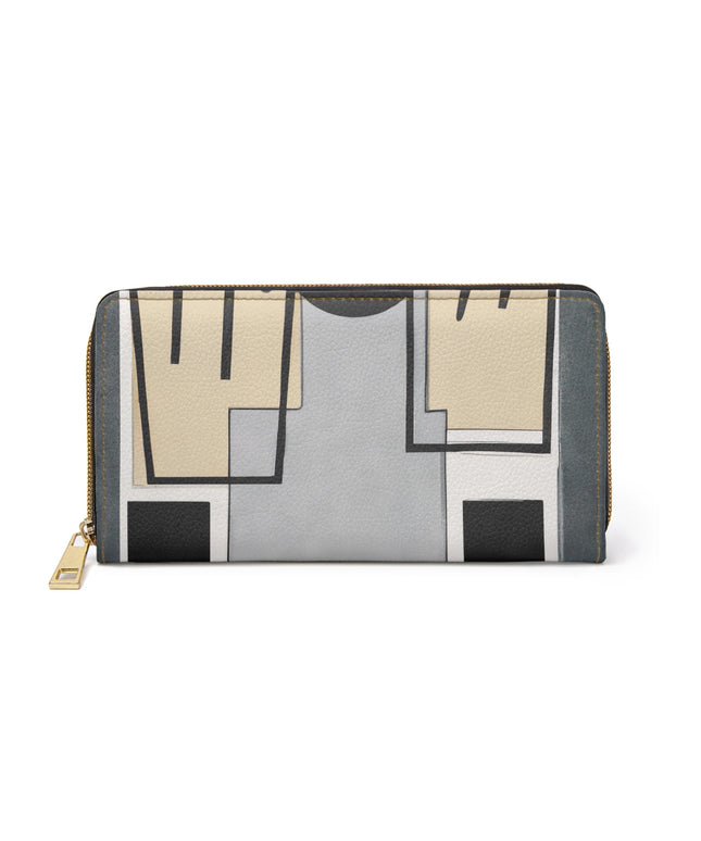 Abstract Black Grey Brown Geometric Contemporary Art Shapes Womens