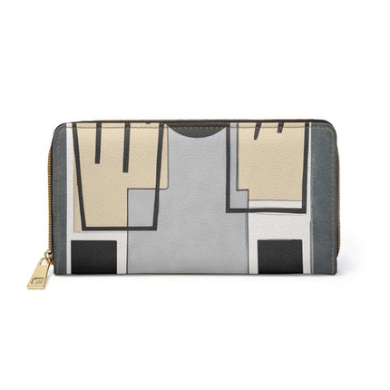 Abstract Black Grey Brown Geometric Contemporary Art Shapes Womens