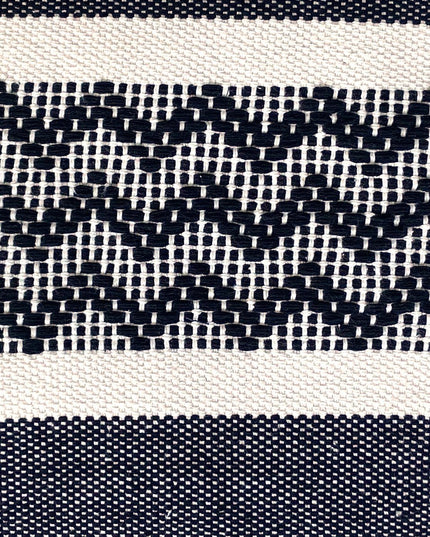 Zig Zag Accent Cotton Pillow Cover.