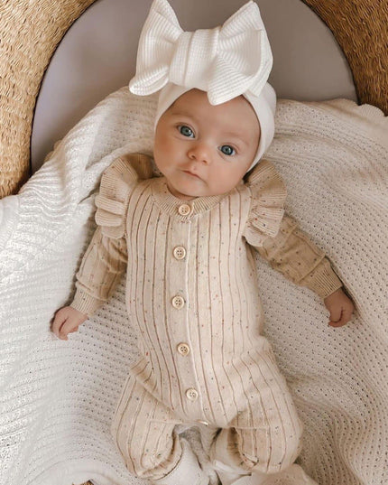 KnitNest™ – Autumn Cotton Baby Romper