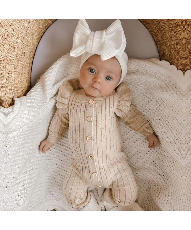 KnitNest™ – Autumn Cotton Baby Romper