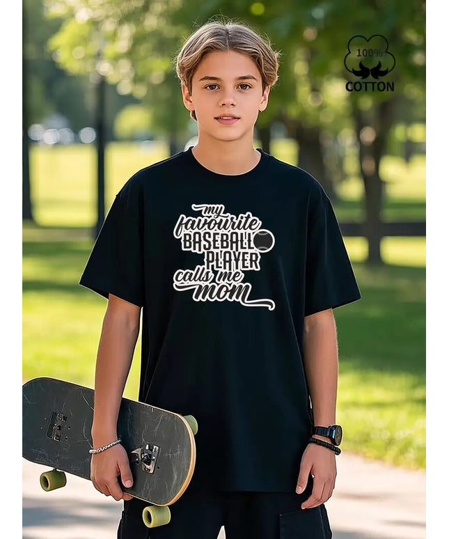 Versatile Men T-Shirt With Letter Prints