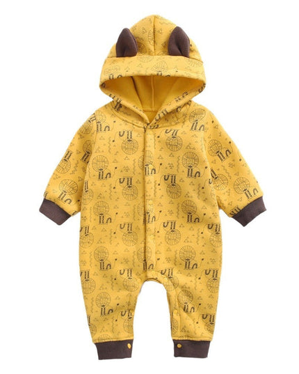 CozyCub™ – Hooded Winter Jumpsuit for Babies