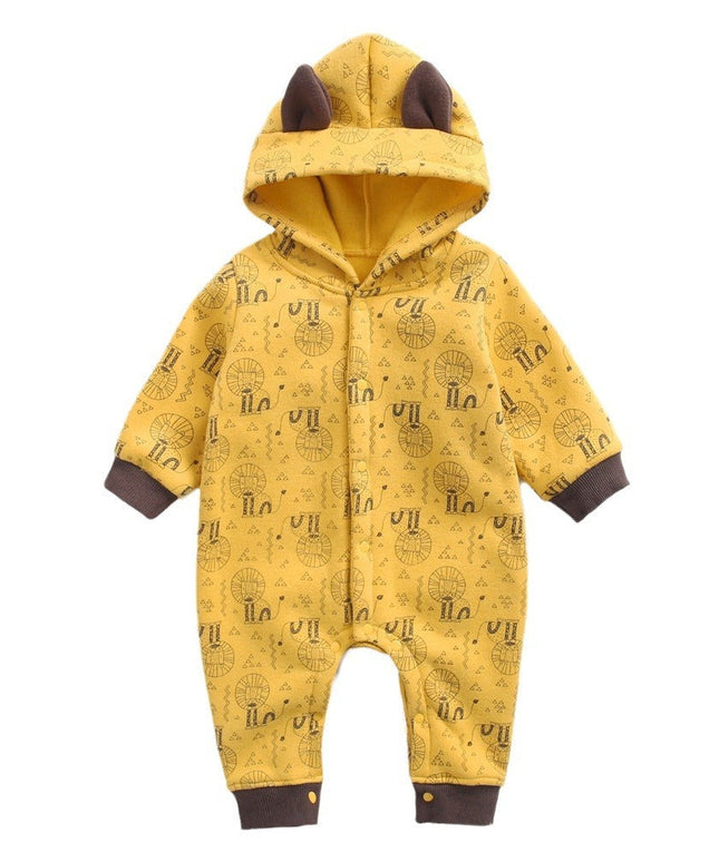 CozyCub™ – Hooded Winter Jumpsuit for Babies