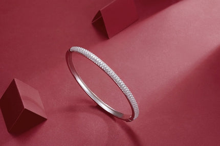 Light Luxury Diamond Silver Bracelet