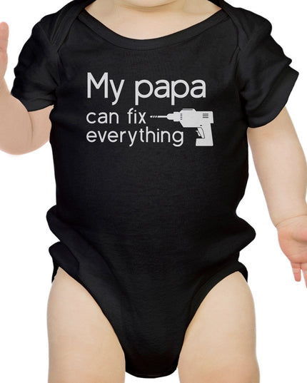 My Papa Fix Black Cute Baby Onesie Unique Fathers