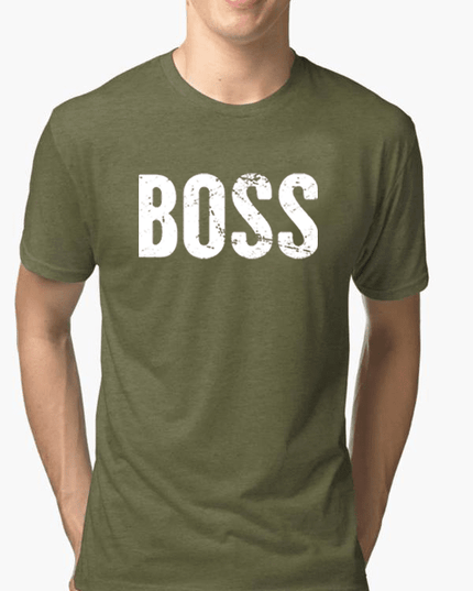 Boss Half Sleeves Melange T-shirt