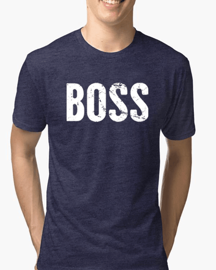 Boss Half Sleeves Melange T-shirt