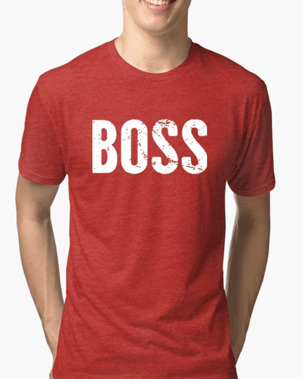 Boss Half Sleeves Melange T-shirt