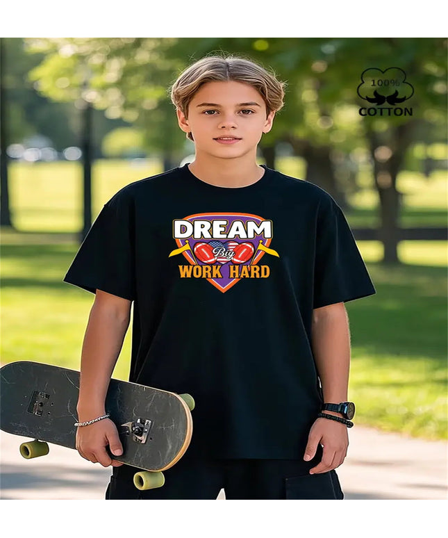 Trendy Letter Summer Men Short-Sleeved Shirts