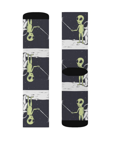 Funny Alien Selfie Socks