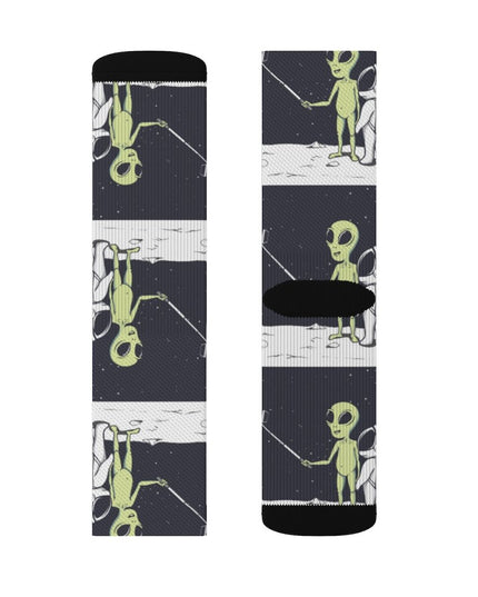 Funny Alien Selfie Socks