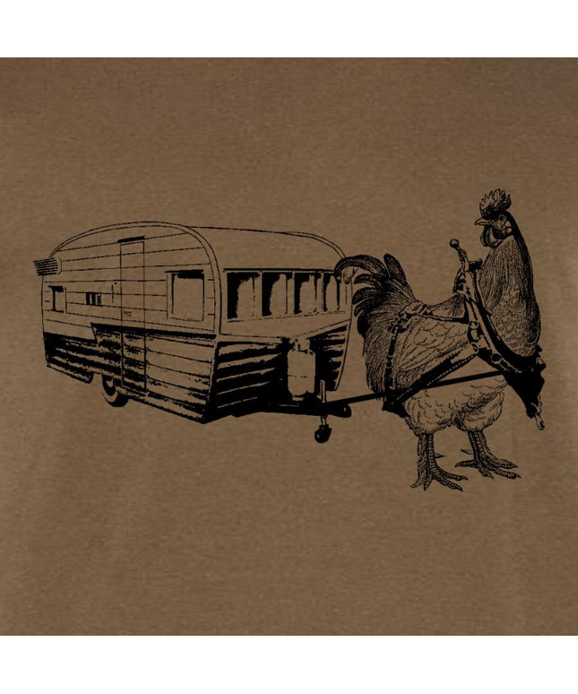 Chicken Pulling a Trailer