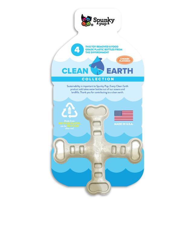 Crossbones Clean Earth Recycled Dog Toy