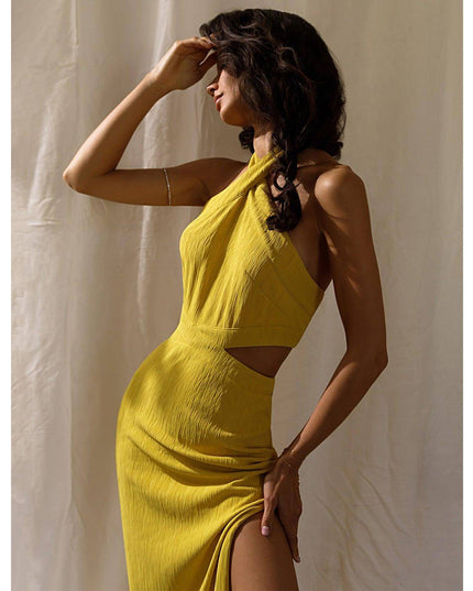 Women's Holiday Style Polyester Neck Dress