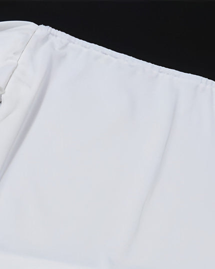 Women's Off-the-shoulder Navel High Slit Suit Set