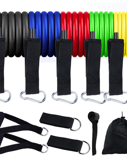 11Pcs Fitness Equipment Resistance Band Set