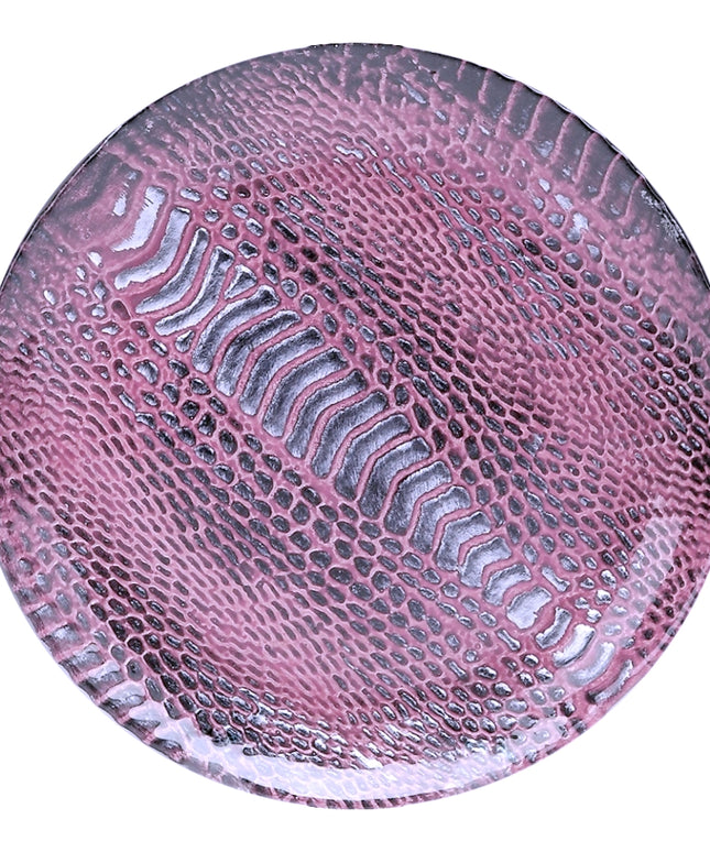 Set/4 Snakeskin 6" Canapé Plates