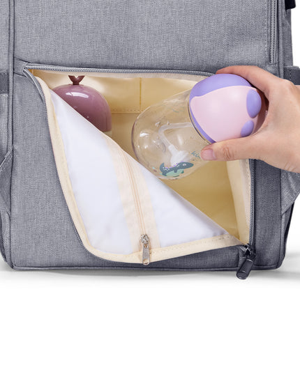 Modern Quilted Diaper Bag Backpack