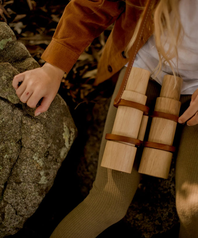 QToys Australia (USA) Wooden Binoculars