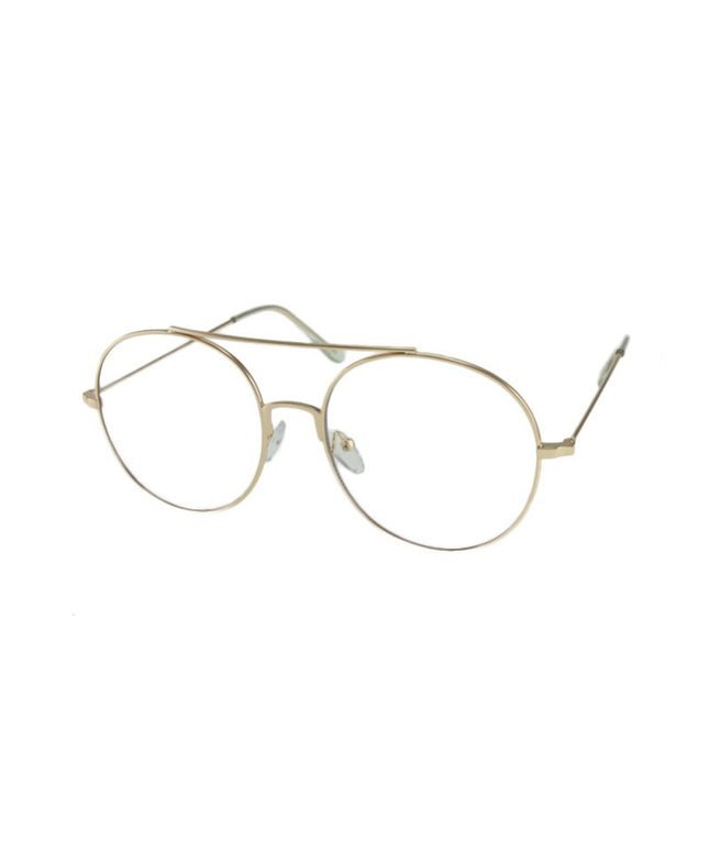 MQ Azumi Clear Lens Glasses in Gold / Clear