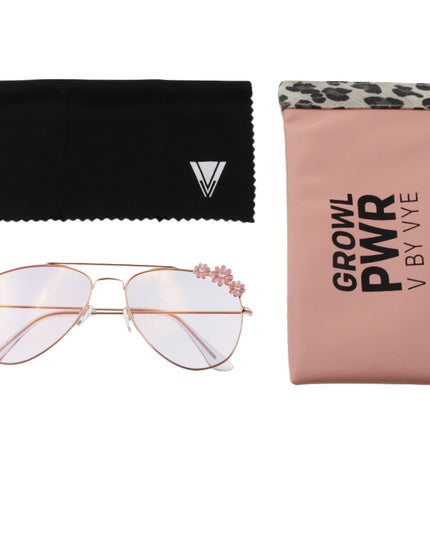Devoted Metal Aviator Women's Sunglasses