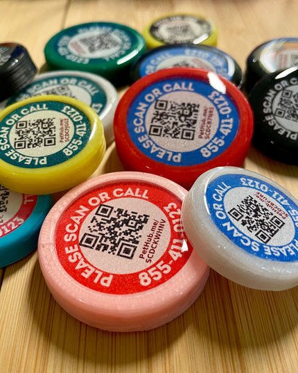 Wholesale pack of 20 QR Code Pet ID Tags with Free Pet Profile