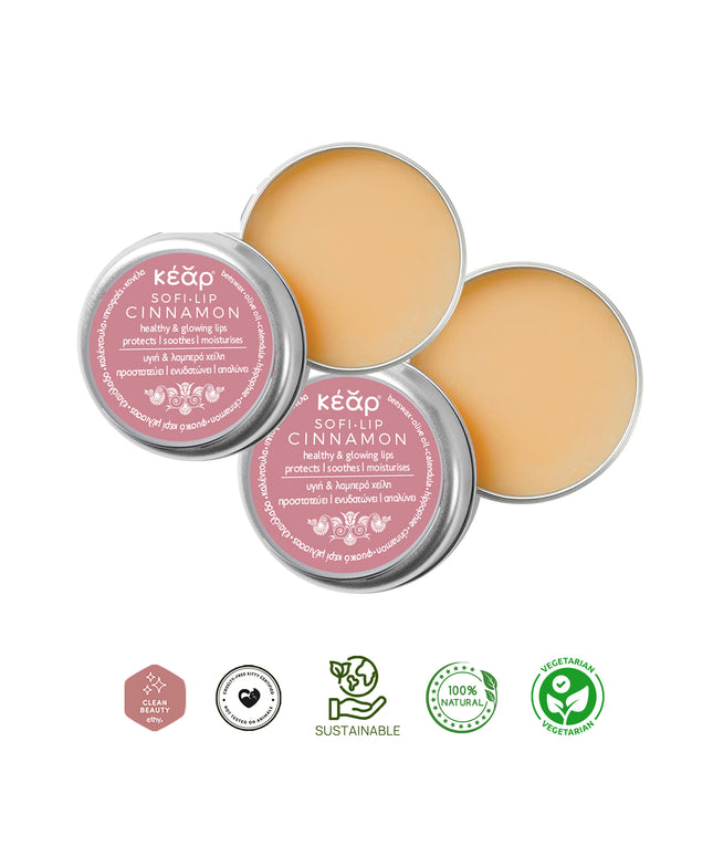 SofiLip Cinnamon Lip Balm Pouch (Pack Of Two)