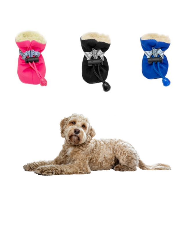 Dogs Winter Warm Shoes 4 PCS Set