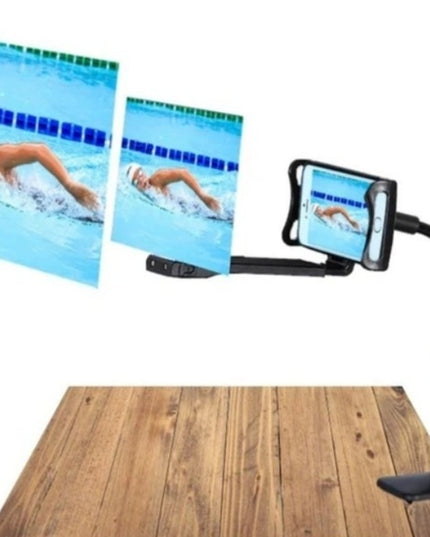 12" Mobile Phone HD Projection 3D Magnifier with Stand