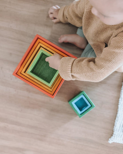 QToys Australia (USA) Rainbow Nesting Boxes