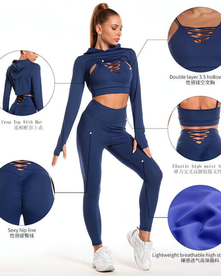 Yoga Fitness Leggings Sports Gym Outfits Clothing