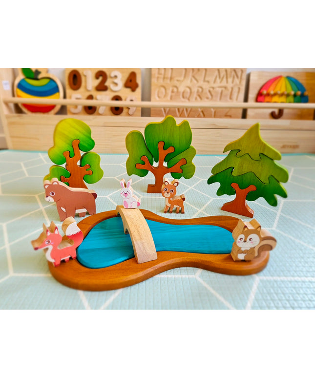QToys Australia (USA) Woodland Animal Play Set