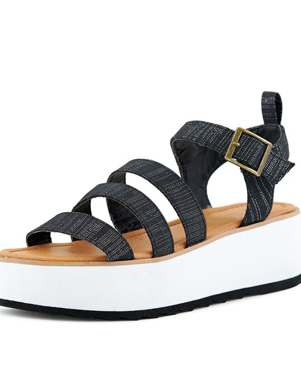 Women's Platform Sandal Kauai Sparkle-Black