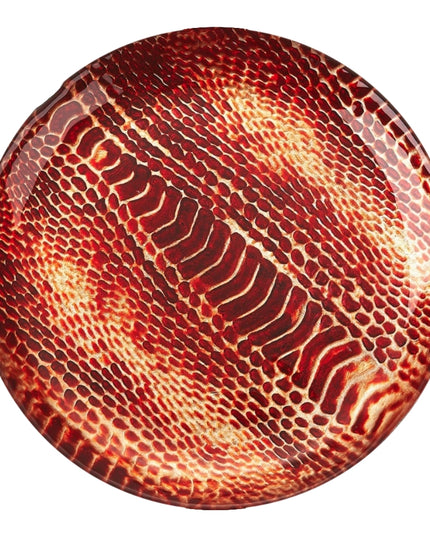 Set/4 Snakeskin 6" Canapé Plates