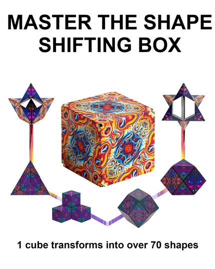3D Changeable Magnetic Magic Cube For Kids Puzzle Cube Antistress Toy