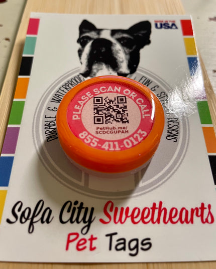 Wholesale pack of 20 QR Code Pet ID Tags with Free Pet Profile