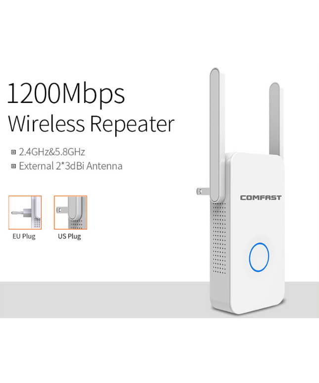 1200Mbps Extender Antenna Router Booster  WiFi Extender Repeater