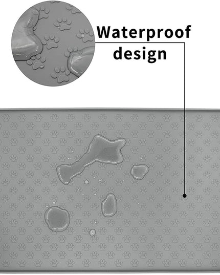 Non-Slip Waterproof Pet Food Mat Silicone Pet Food Drinking Mat
