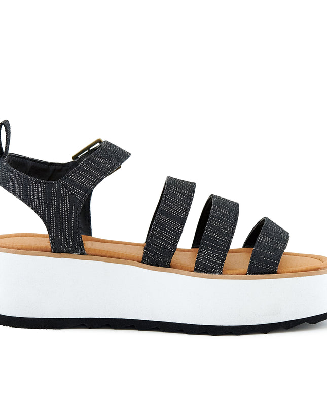 Women's Platform Sandal Kauai Sparkle-Black