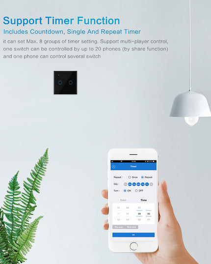 86 Type Smart Home Touch Switch EU Standard
