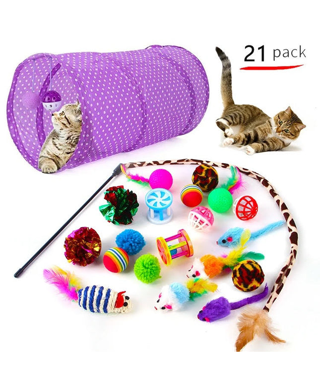 Fast Shipping 21 pcs assorted cat toys