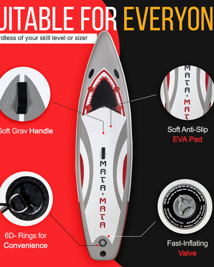 Shark Flight 10' Stand Up Paddle Board with Accessories