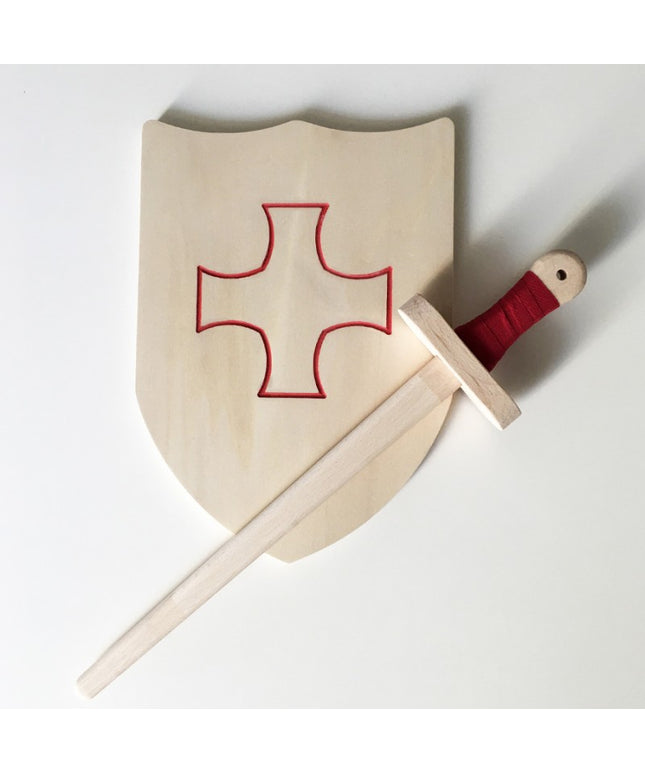 Arthur Pack - Wooden sword and shield