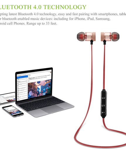 Wireless Bluetooth 4.0 Headset Sports Earphones