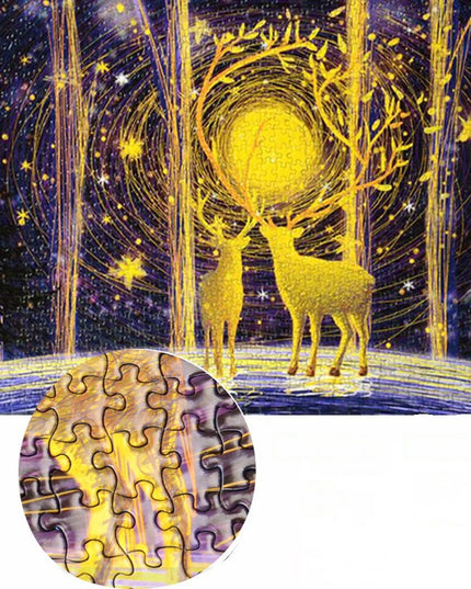 1000 Pieces Deer in the Forest Puzzles for Adults