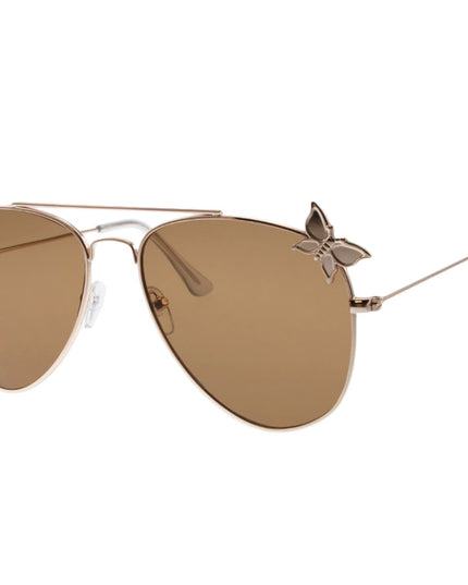 Devoted Metal Aviator Women's Sunglasses