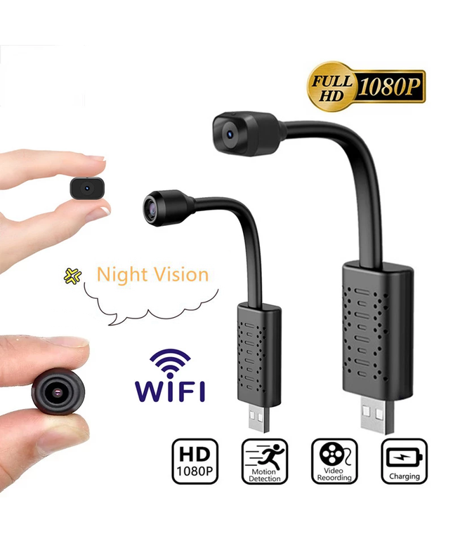 1080P HD Wifi USB Camera with Night Vision Motion Detection