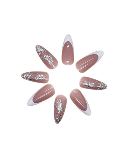 Press On Nails Kit with Glue and gel stickers Reusable Tips
