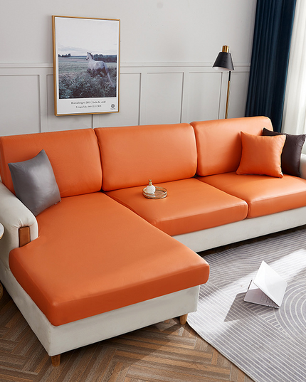 LuxFit™ – Elastic Waterproof Leather-Style Sofa Slipcover